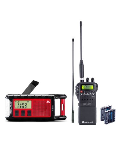 Midland Outdoor-Set CB-Premium: CB-Funkger&auml;t + Kurbelradio