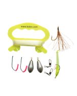 BCB Angelset-Fishing Kit - Robustes, kompaktes Survival-Angelset für Outdoor-Abenteuer und Krisensituationen