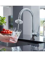 DrinkPure Home Chrome - Schweizer Wasserfilter für den Wasserhahn von Drinkpur