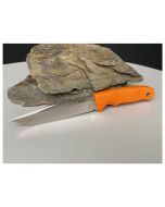 Linder Super Edge 5 ATS 34 Bushcraft Jagdmesser Orange - Hochwertiges Outdoor Messer