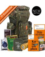 Notfallrucksack Basic Mollesystem in Flecktarn | PrepBag