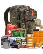 Notfallrucksack Familie XL coyote braun
