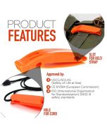 Leichte und Laute Signalpfeife Orange für Survivalausrüstung