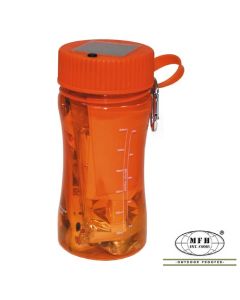 Überlebensset in der Flasche