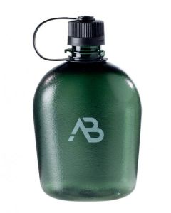 Anton Blöchl - AB US Feldflasche GEN II 1 Liter Grün, Transparentes Design aus reinem Tritan