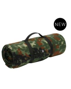 Brandit Fleecedecke Flecktarn - Leichte und Praktische Outdoor-Decke