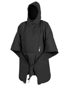 Hochwertiger Helikon Swagman Poncho in Schwarz - Vielseitige & Leichte Multifunktionsdecke