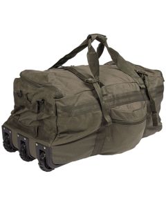 Kampftrageseesack mit Rollen Oliv | Sturm Miltec | Leichtgewichtiger Seesack mit 100L Volumen und Rollen