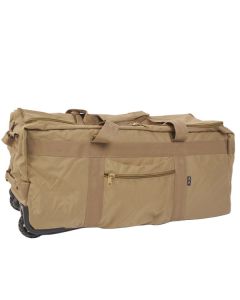 MilTec Kampftrageseesack mit Rollen coyote – 100 Liter Stauraum, Farbe: Coyote Tan