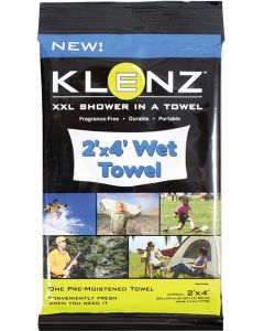 Klenz Handtuch Wet Towel - Das XXL Einweghandtuch für Unterwegs