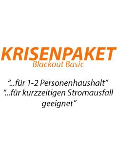 Krisenpaket Blackout Basic von PrepBag - Für Notfallsituationen bei Stromausfall