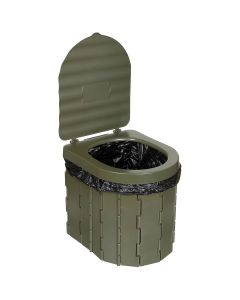 Campingtoilette faltbar oliv