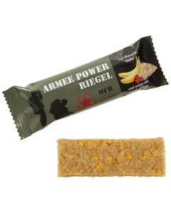 20x MFH Armee Power Riegel Banane und Guarana – Energieriegel für Outdoor, Trekking und Notvorrat