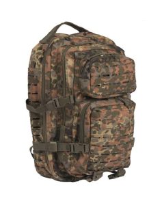 Robuster Miltec US Assault Pack Laser Cut Flecktarn -Ideal für Outdoor & Notfälle