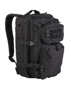 Schwarzer Miltec US Assault Pack Large Laser Cut | Outdoor- & Fluchtrucksack