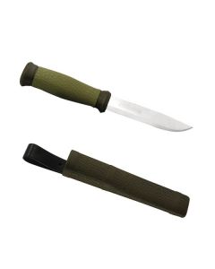 MORA 2000 Outdoormesser - Robustes Gürtelmesser Oliv mit rostfreier Stahlklinge von Morakniv Messer