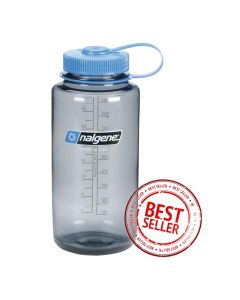 Nalgene Weithalsflasche 1L grau - Leicht, robust & geschmacksneutral