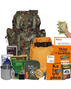 Notfallrucksack Basic2 Vegetato - Ihre perfekte Ausrüstung für Krisenvorsorge von PrepBag