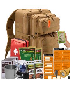 Notfallrucksack Familie XL coyote braun