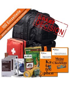 Krisenvorsorge Survival Shop - Notfallrucksack gefüllt für Krisenvorsorge