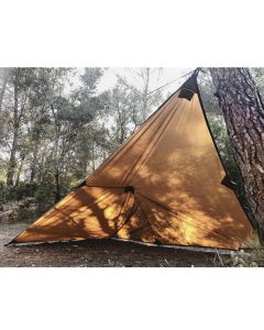 Original Nessmuk Tarp von Bushcraft Spain - Pionier im Oilskin-Tarp Herstellung