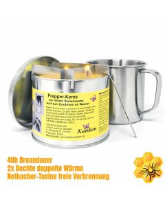 Bienenwachs Prepperkerze für Krisenvorsorge