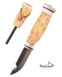 Wood Jewel Jätkänpuukko mit Feuerstahl