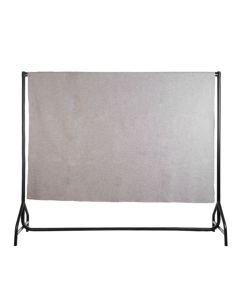 Wolldecke 175 x 150 cm hellgrau