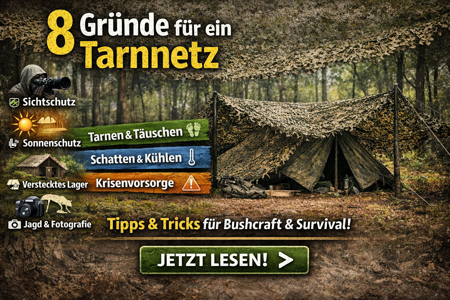 Tarnnetz im Einsatz – wofür es wirklich taugt