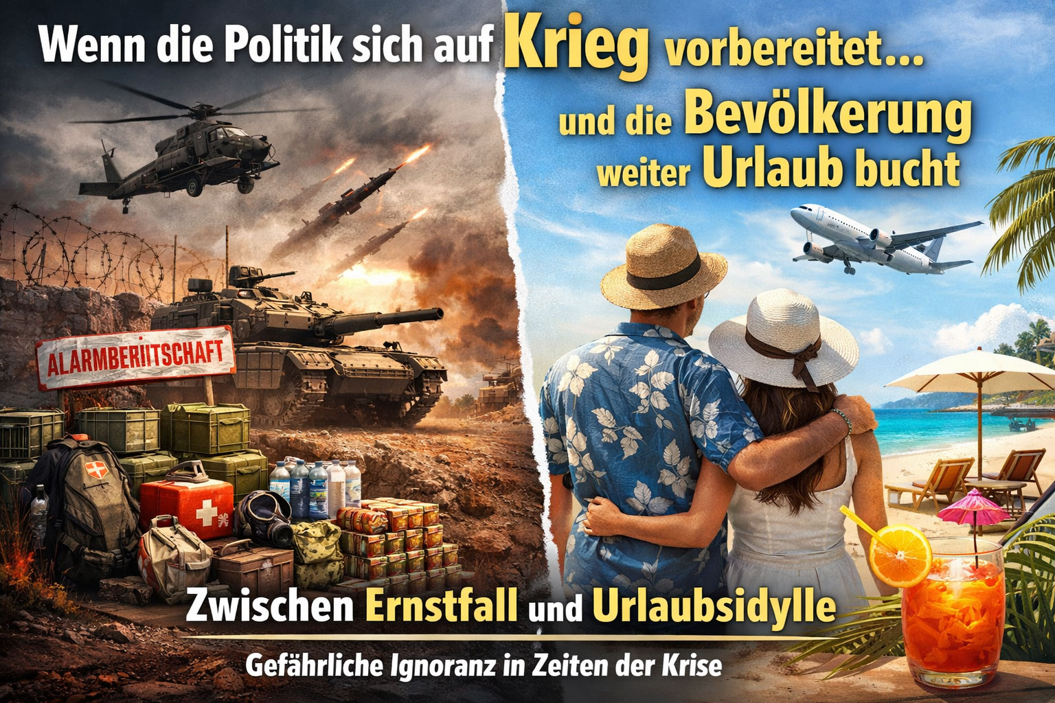 Krisenvorsorge - Politische Kriegsvorbereitung und Ignoranz