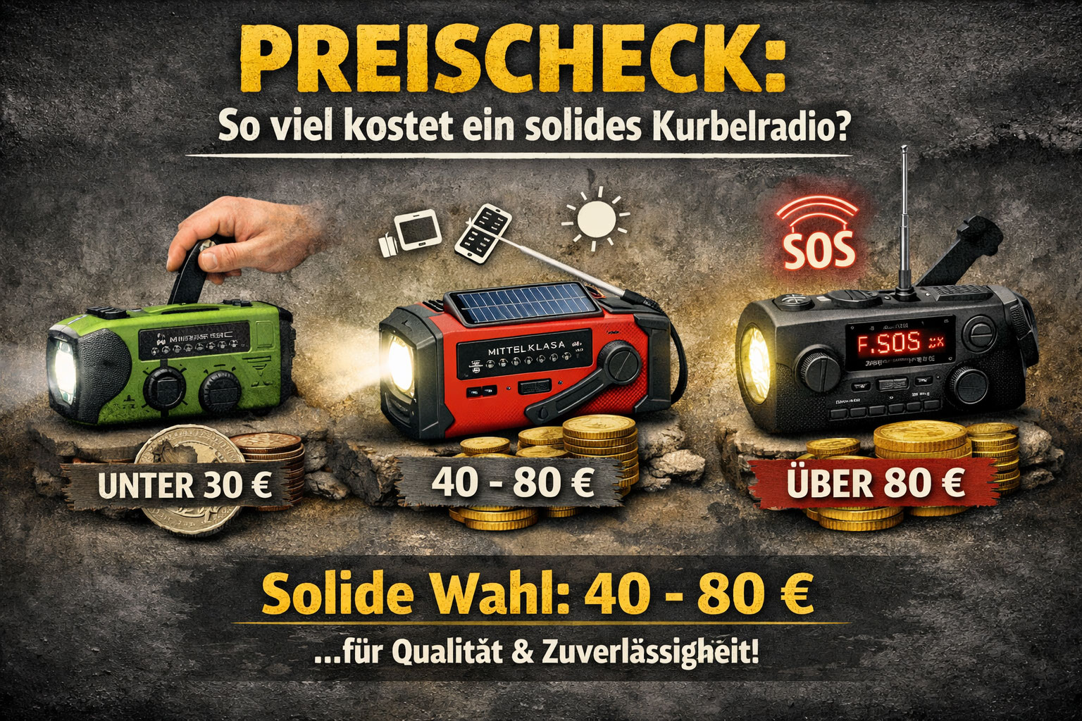 Preischeck: So viel kostet ein solides Kurbelradio