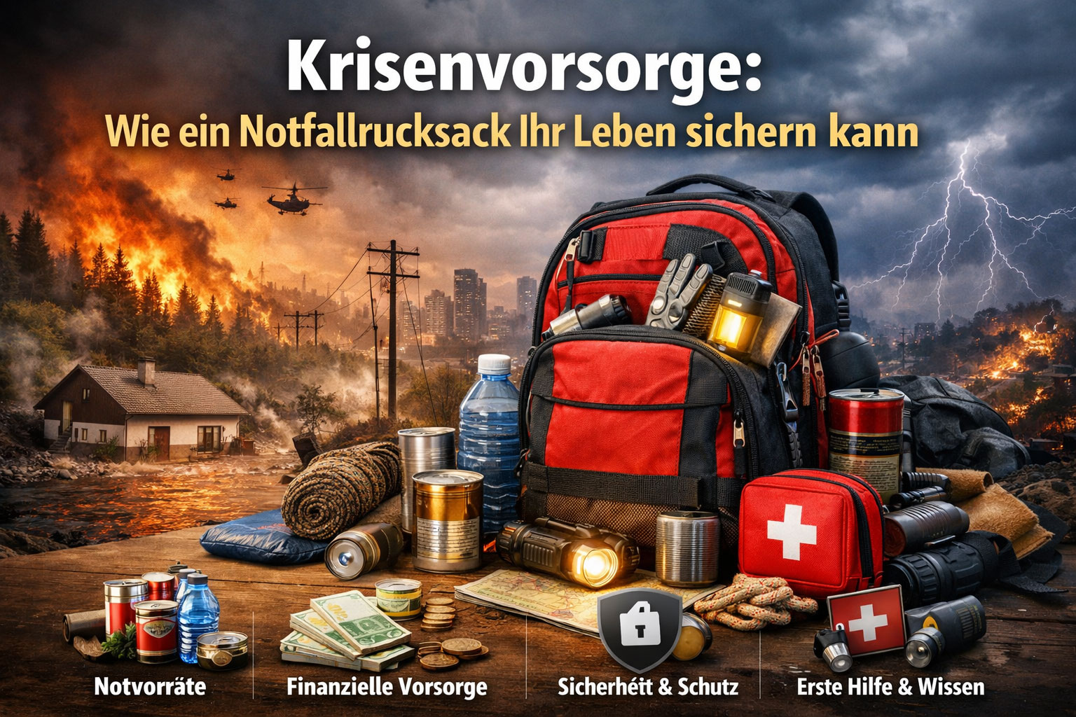 Krisenvorsorge: Wie ein Notfallrucksack Ihr Leben sichern kann