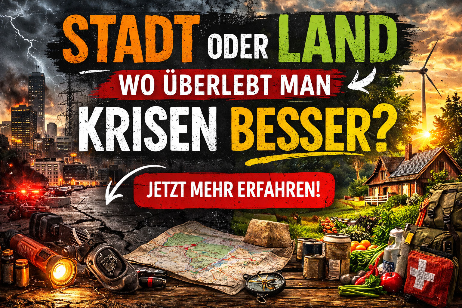 Stadt oder Land – wo überlebt man Krisen besser?