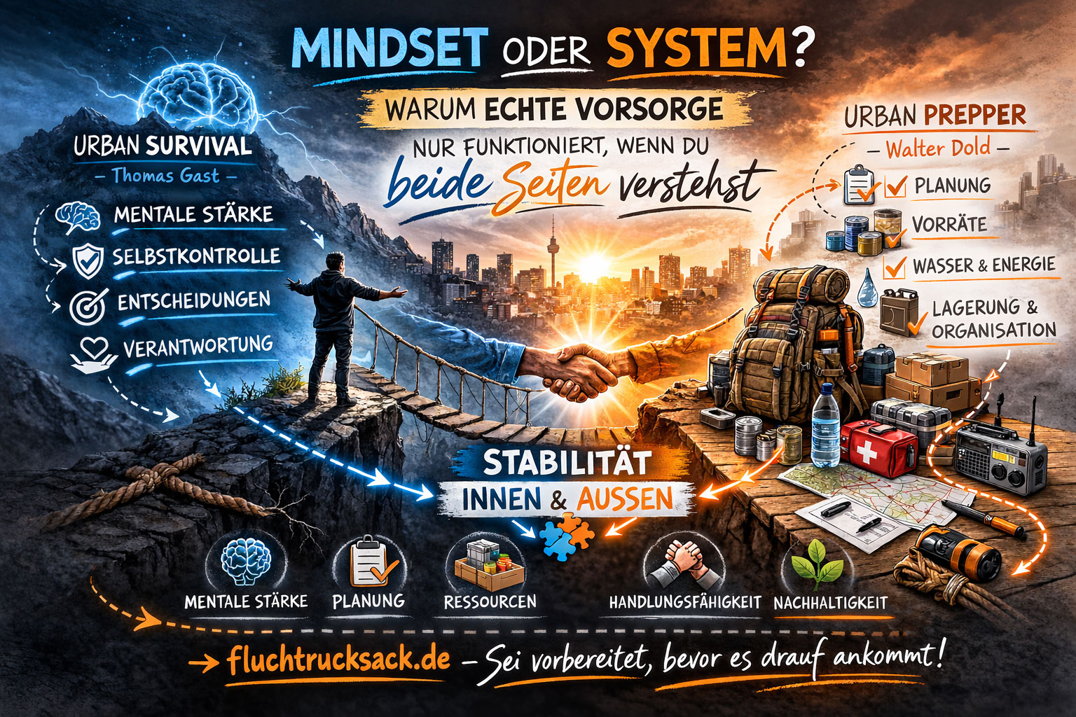 Thomas Gast oder Walter Dold? Warum du für echte Krisenvorsorge beides brauchst – Mentalität trifft System