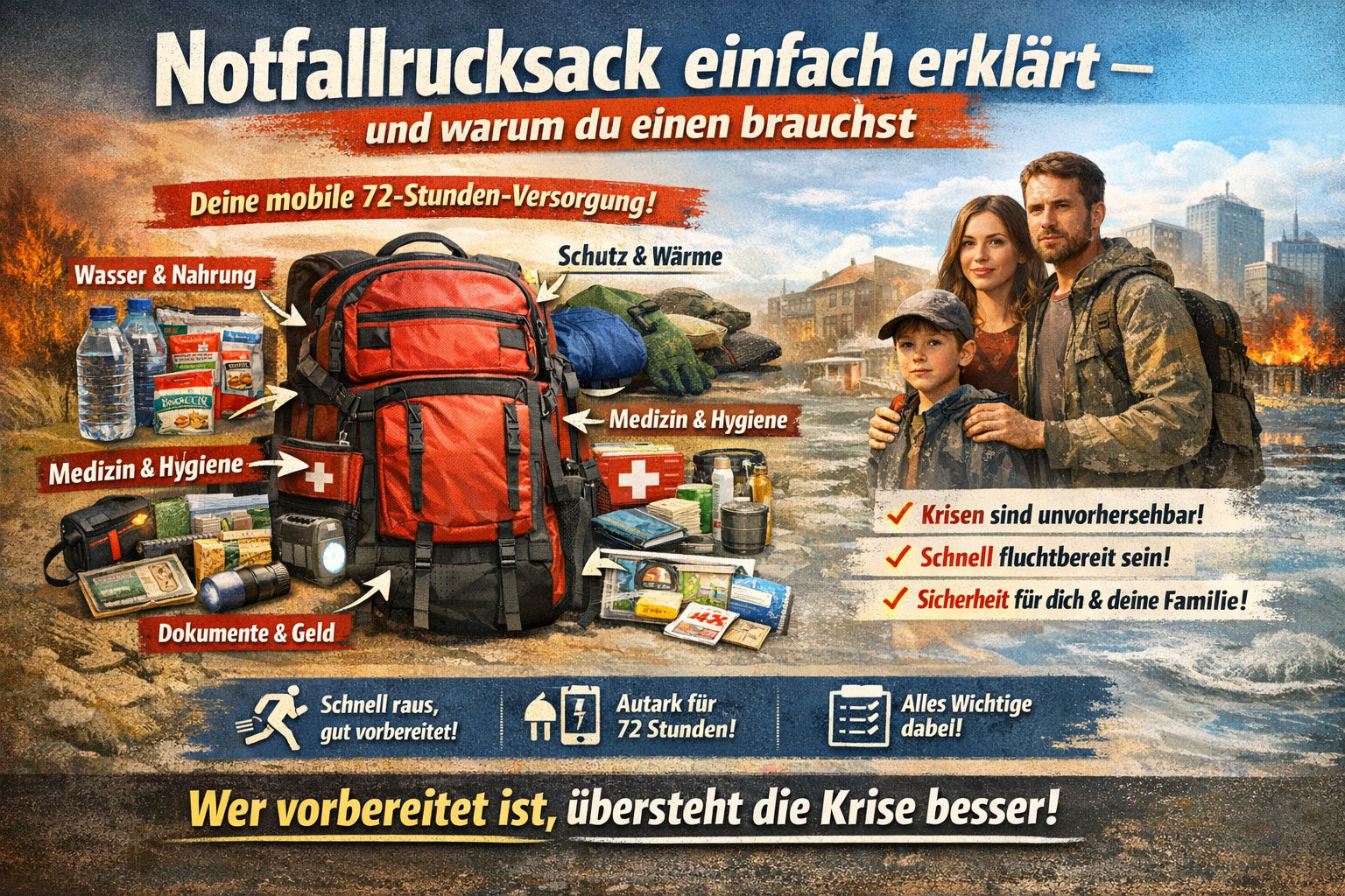 Notfallrucksack einfach erklärt – und warum du einen brauchst