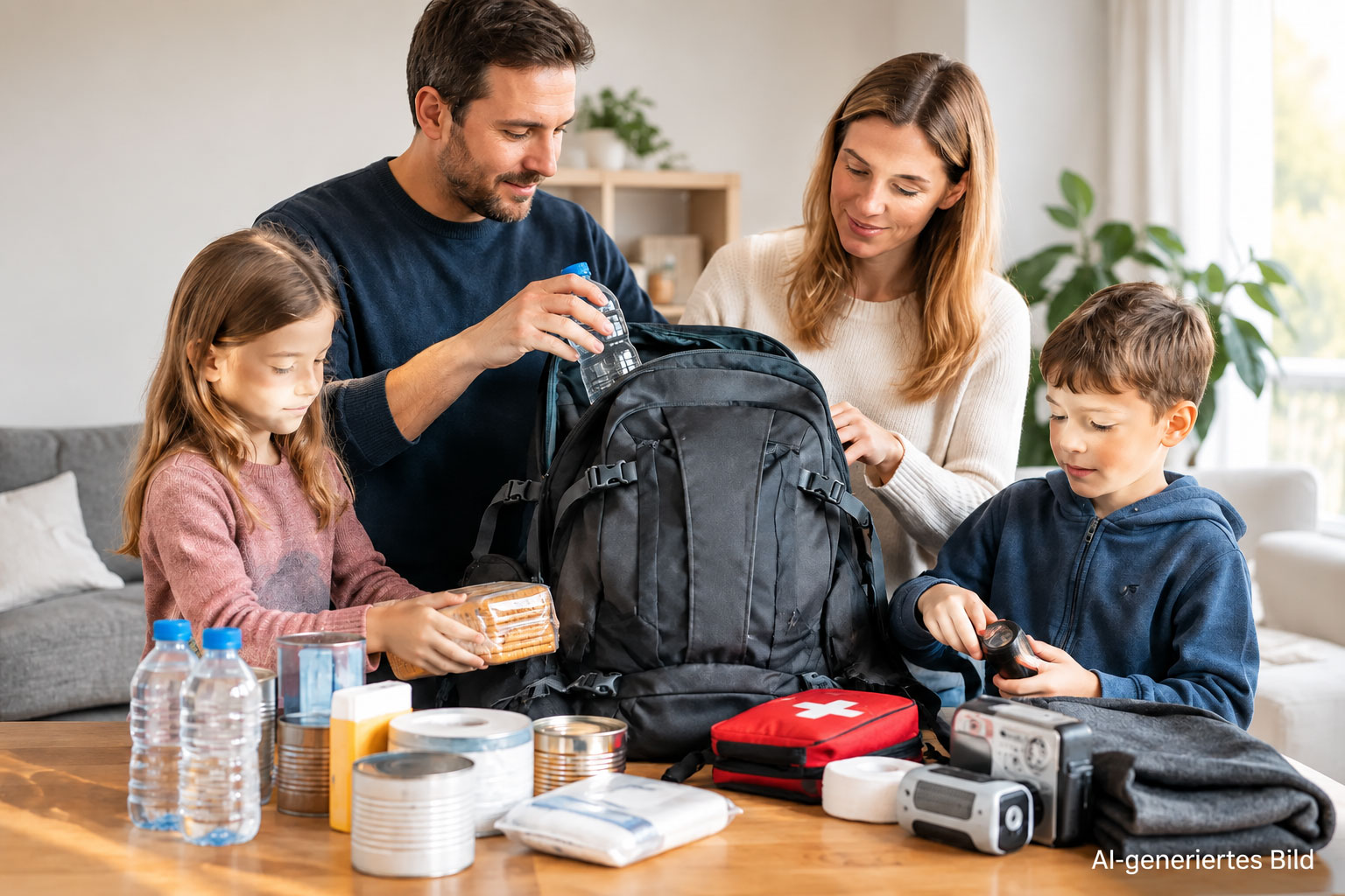 Notfallrucksack für Familien richtig planen