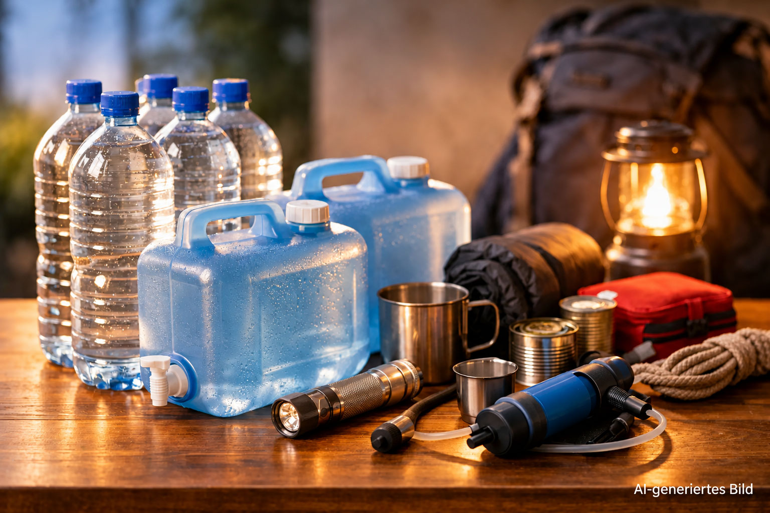 Wie viel Wasser braucht man wirklich im Notfall?