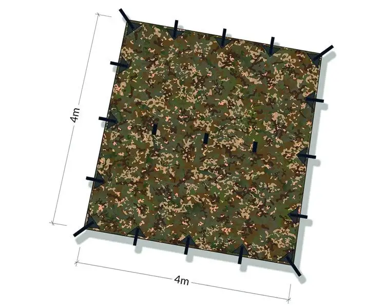 Krisenvorsorge Survival Shop | DD Hammocks Tarp Plane 4x4 camo