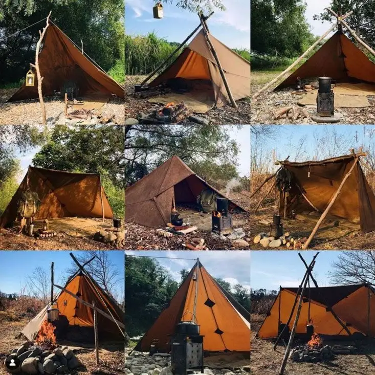 Krisenvorsorge Survival Shop | Oilskin Bushcraft Tarp Small