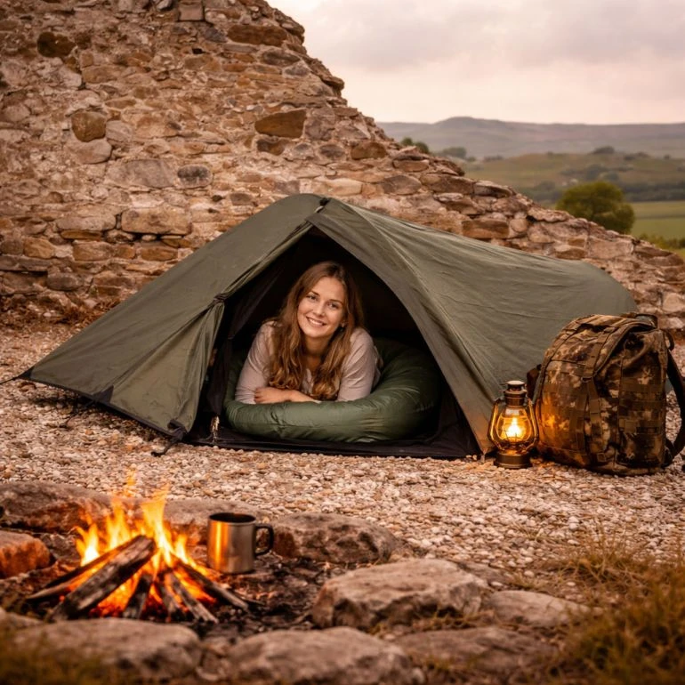 goose zelt HIGH PEAK Tunnelzelt LW 4 Personen Camping Gruppen Familien Länge:6000 mm 250 x 360 cm 20m dome house Electrical cable outlet for