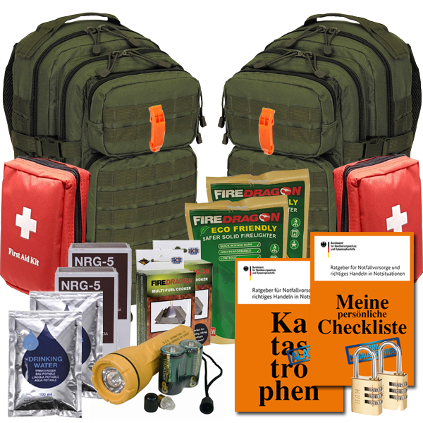 Notfallrucksack für 2 Personen