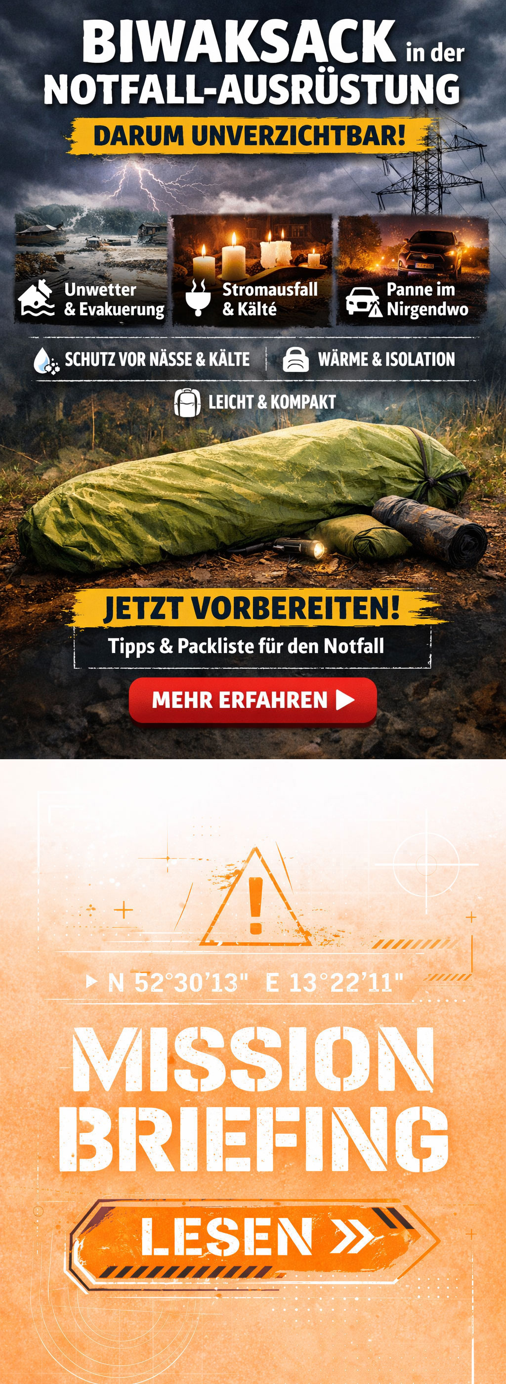 warum ein biwaksack in keiner notfallausrüstung fehlen darf