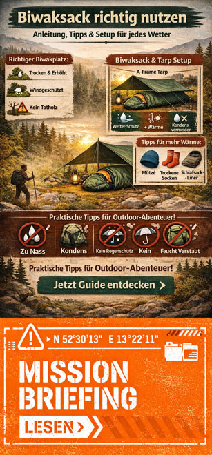wie du einen Biwaksack richtig nutzt