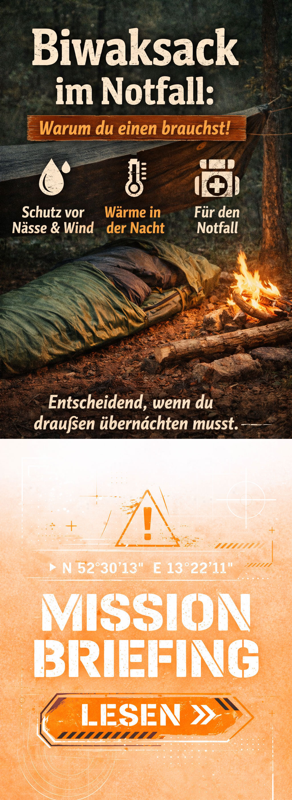 Biwaksack einfach erkärt und warum du einen brauchst