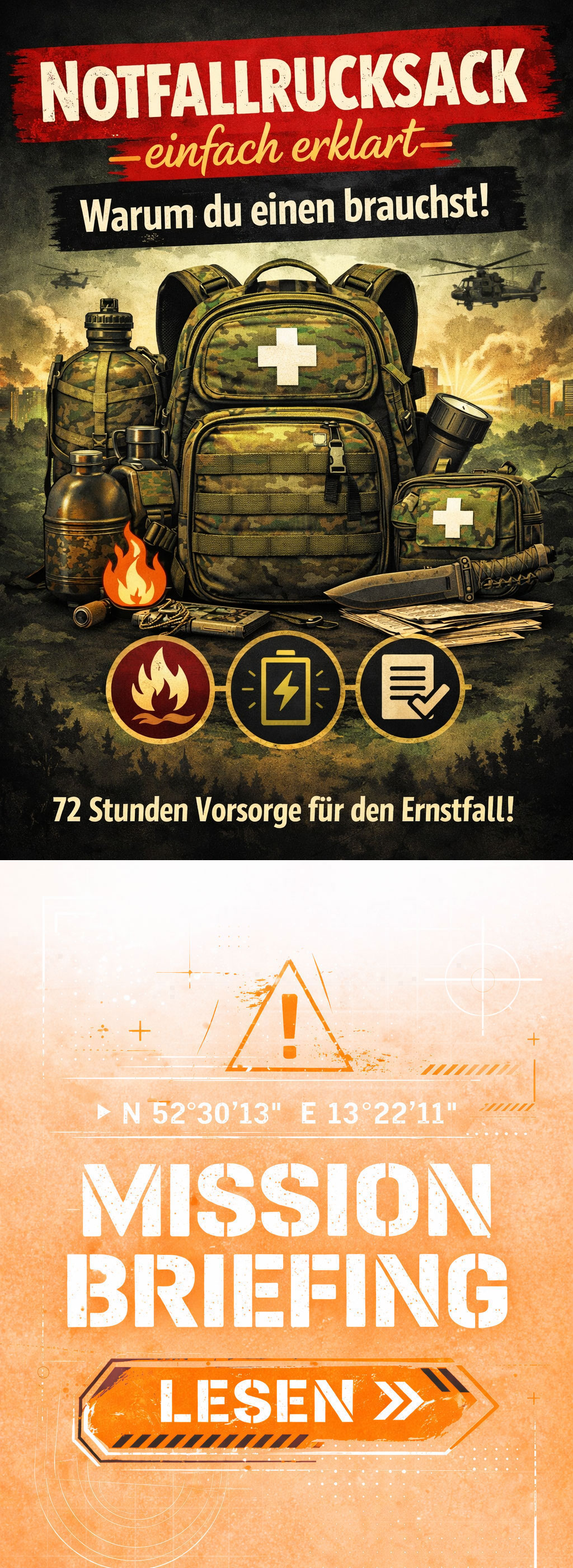 Mission Notfallrucksack und warum du einen brauchst