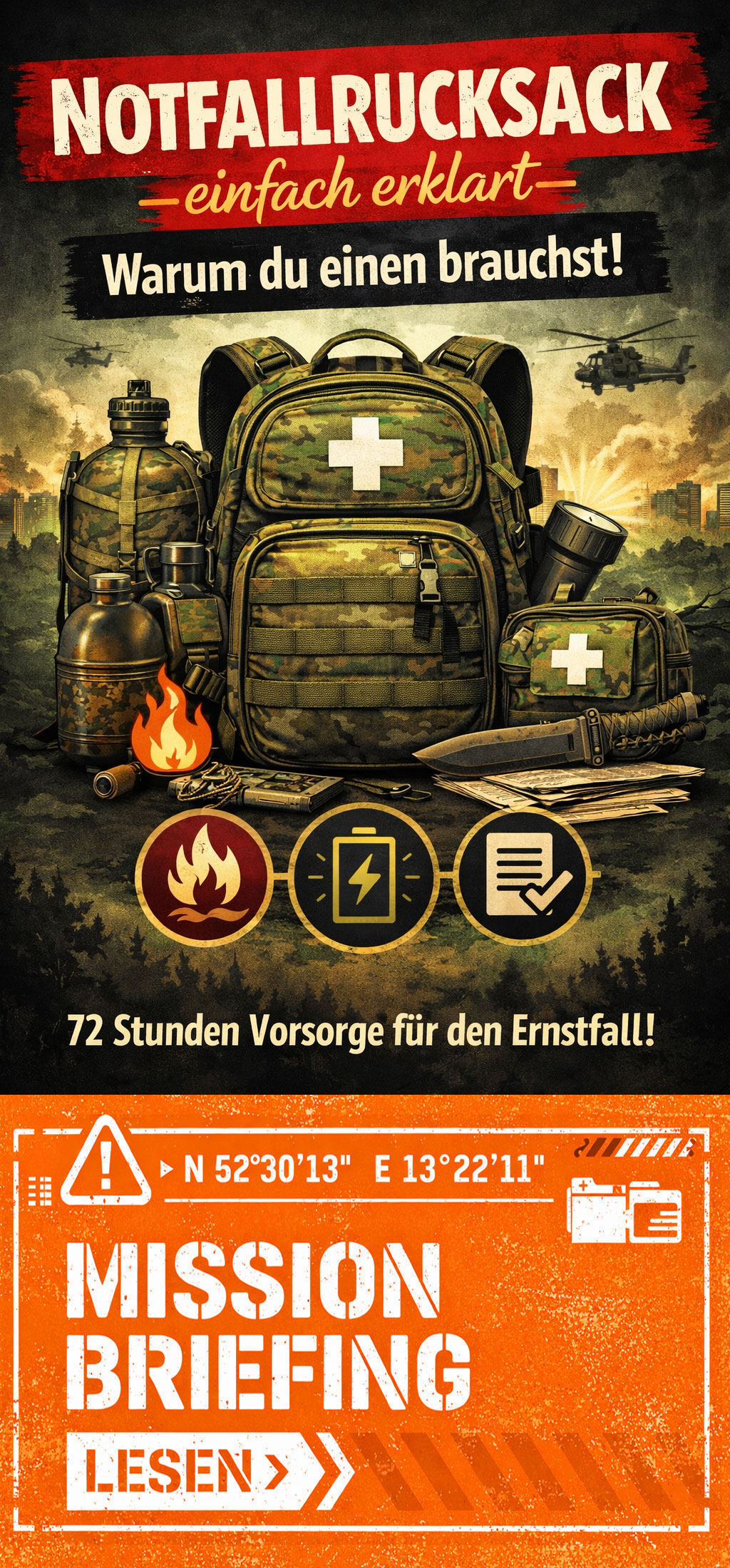 Mission Notfallrucksack und warum du einen brauchst