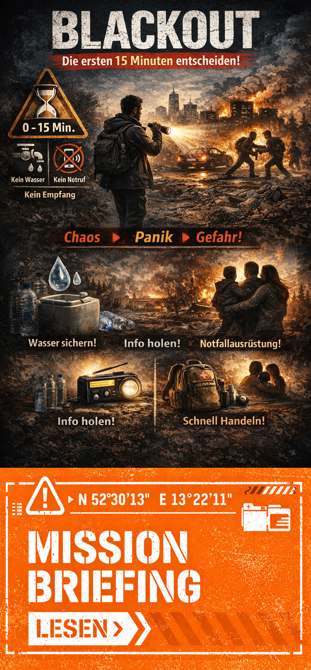 Blackout die ersten 15 Minuten sind entscheidend