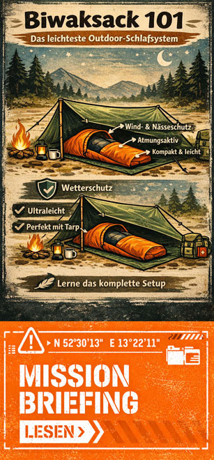 Blogbeitrag zu Biwaksack