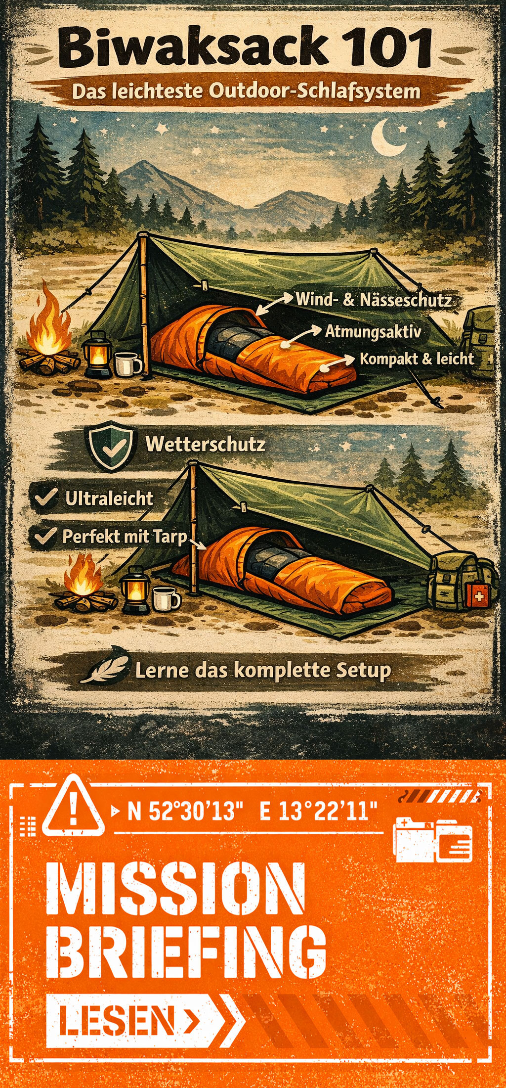 Blogbeitrag zu Biwaksack