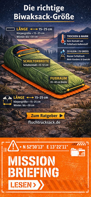 Biwaksack welche Größe ist perfekt